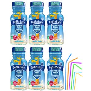 PediaSure Immune Support Kids Protein Shake Grow & Gain Vanilla and Chocolate Flavors, 8 Fl Oz 6 Pack (Vanilla)