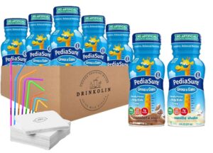 pediasure immune support kids protein shake grow (8 fl oz 6 pack) vanilla and chocolate