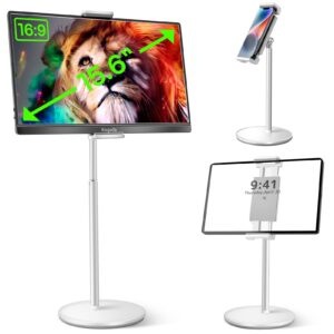 kogoda adjustable tablet stand holder for 4.7-15.6 inch screens, 360 rotation, swivel, hands-free, easy installation