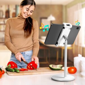 KOGODA Adjustable Tablet Stand Holder for 4.7-15.6 Inch Screens, 360 Rotation, Swivel, Hands-Free, Easy Installation