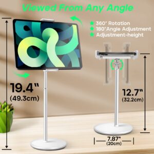 KOGODA Adjustable Tablet Stand Holder for 4.7-15.6 Inch Screens, 360 Rotation, Swivel, Hands-Free, Easy Installation