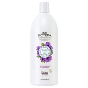 biotera moisturizing shampoo | hydrates & moisturizes dry, medium, fine hair | microbiome friendly | vegan & cruelty free | paraben free | color-safe | 32 fl oz