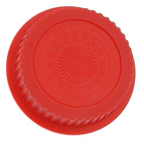 Fotodiox Designer (Red) Lens Rear Cap Compatible with Canon EOS EF and EF-S Lenses & Red Designer Body Cap Compatible with Canon EF and EF-S Mount Cameras