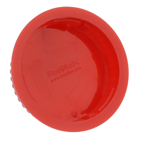 Fotodiox Designer (Red) Lens Rear Cap Compatible with Canon EOS EF and EF-S Lenses & Red Designer Body Cap Compatible with Canon EF and EF-S Mount Cameras