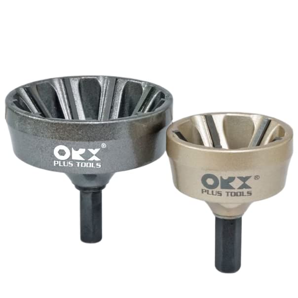 ORXPLUS Tools 2 PCS Deburring External Chamfer Tool, Tungsten Blade, Deburring Drill Bit, Remove Burr Tools