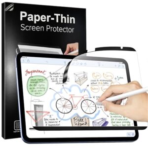 timovo magnetic feel-paper screen protector compatible with ipad 10th generation 10.9 inch 2022, removable, reusable, matte film for all-new ipad 2022, paper felt, anti glare, anti scratch - 1 pack