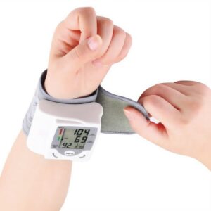 Digital LCD Wrist Blood Pressure Monitor Heart-Beat Rate Pulse Meter Measure