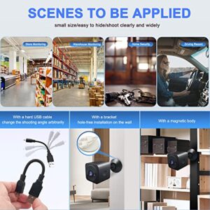 Hidden Camera Spy Camera Hidden Camera with Audio for Indoor and Outdoor 1080P Mini Spy Camera Two-Way Voice Night Vision and Motion Detection for Home Security Small Nanny Cam Live Feed App Control