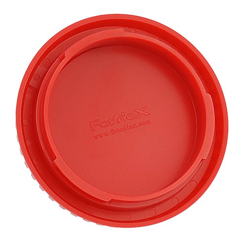 Fotodiox Designer (Red) Lens Rear Cap Compatible with Canon EOS EF and EF-S Lenses & Red Designer Body Cap Compatible with Canon EF and EF-S Mount Cameras