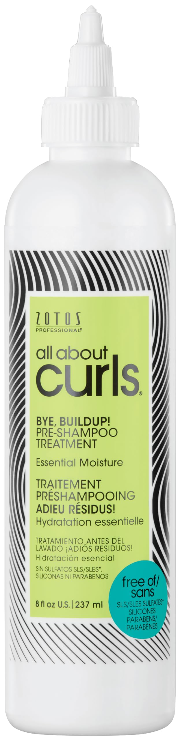 ALL ABOUT CURLS Bye, Buildup! Pre Shampoo Treatment | Curly Hair Products | Essential Moisture | Gentle Cleansing | All Curly Hair Types | Vegan & Cruelty Free | Sulfate Free | 8 Fl Oz