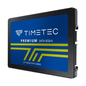 Timetec 256GB SSD 3D NAND QLC SATA III 6Gb/s 2.5 Inch 7mm (0.28") Read Speed Up to 530 MB/s SLC Cache Performance Boost Internal Solid State Drive for PC Computer Desktop and Laptop (256GB)