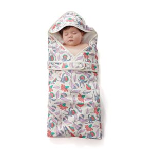 bc babycare swaddle blanket,soft and comfortable cotton fabric hooded swaddle blanket, adjustable soothe belt blankets