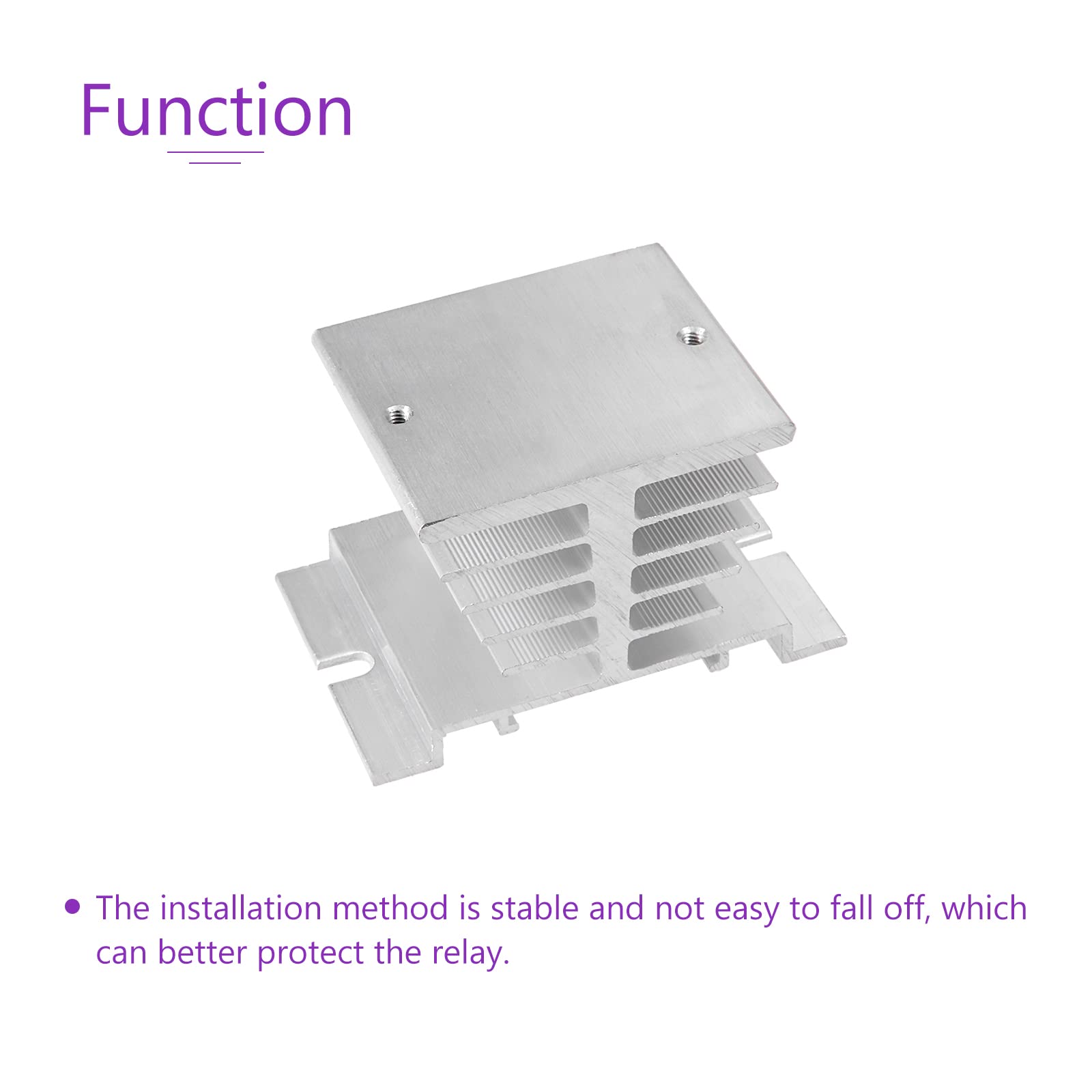 DMiotech Heat Sink Dissipation Radiator HeatSink Cooler Cooling for Solid State Relay 10A-40A