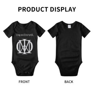 Baby Boy Clothes, Baby Boys' Short Sleeve One-Piece Bodysuits American Progressive Metal Band Dream Music Theme Theater Baby Clothes, Infant Romper Suit Cotton Baby Clothes Bodysuit 6 Months