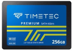 timetec 256gb ssd 3d nand qlc sata iii 6gb/s 2.5 inch 7mm (0.28") read speed up to 530 mb/s slc cache performance boost internal solid state drive for pc computer desktop and laptop (256gb)