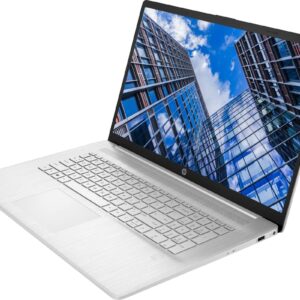 HP 17.3" FHD Laptop, AMD Ryzen 5-5500U Processor(Beats Intel i7-1065G7), 16GB RAM, 512GB PCIe SSD, AMD Radeon Graphics, HD Webcam, Fingerprint Reader, Win 11 Pro, Silver, 32GB USB Card