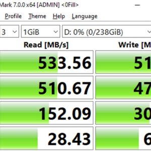 Timetec 256GB SSD 3D NAND QLC SATA III 6Gb/s 2.5 Inch 7mm (0.28") Read Speed Up to 530 MB/s SLC Cache Performance Boost Internal Solid State Drive for PC Computer Desktop and Laptop (256GB)