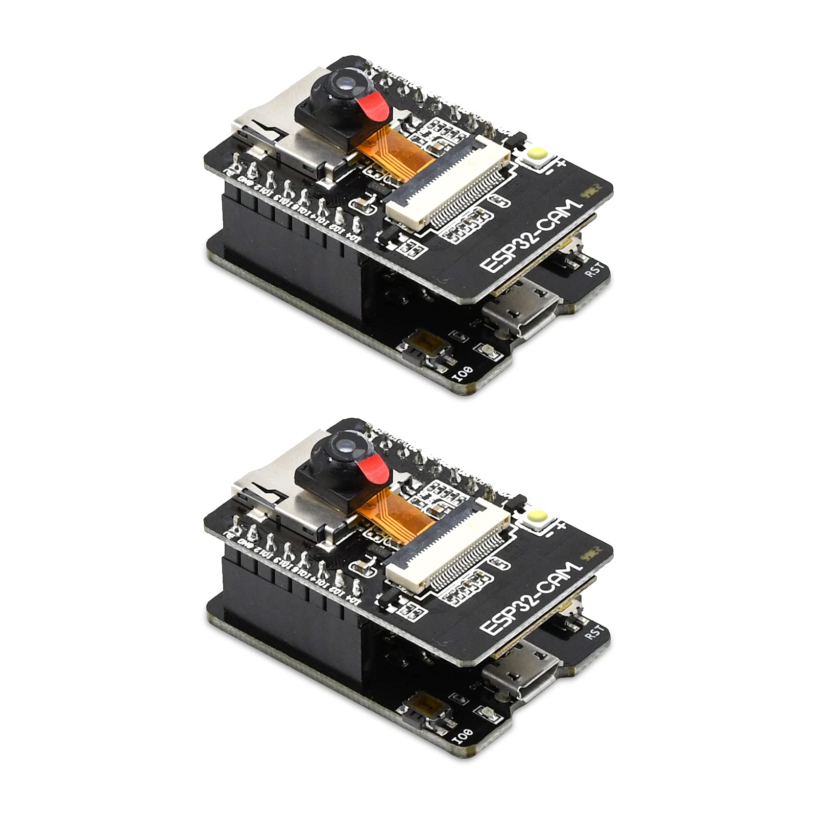 Aideepen ST Link V2 Programming Unit Mini Emulator Downloader M89 New (Random Color)+2 PCS ESP32-CAM W-BT Board