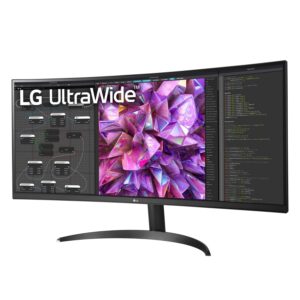 LG 34WQ60C-B.AUS 34" Curved UltraWide™ QHD IPS HDR 10 Monitor with Dual Controller & OnScreen Control, Black