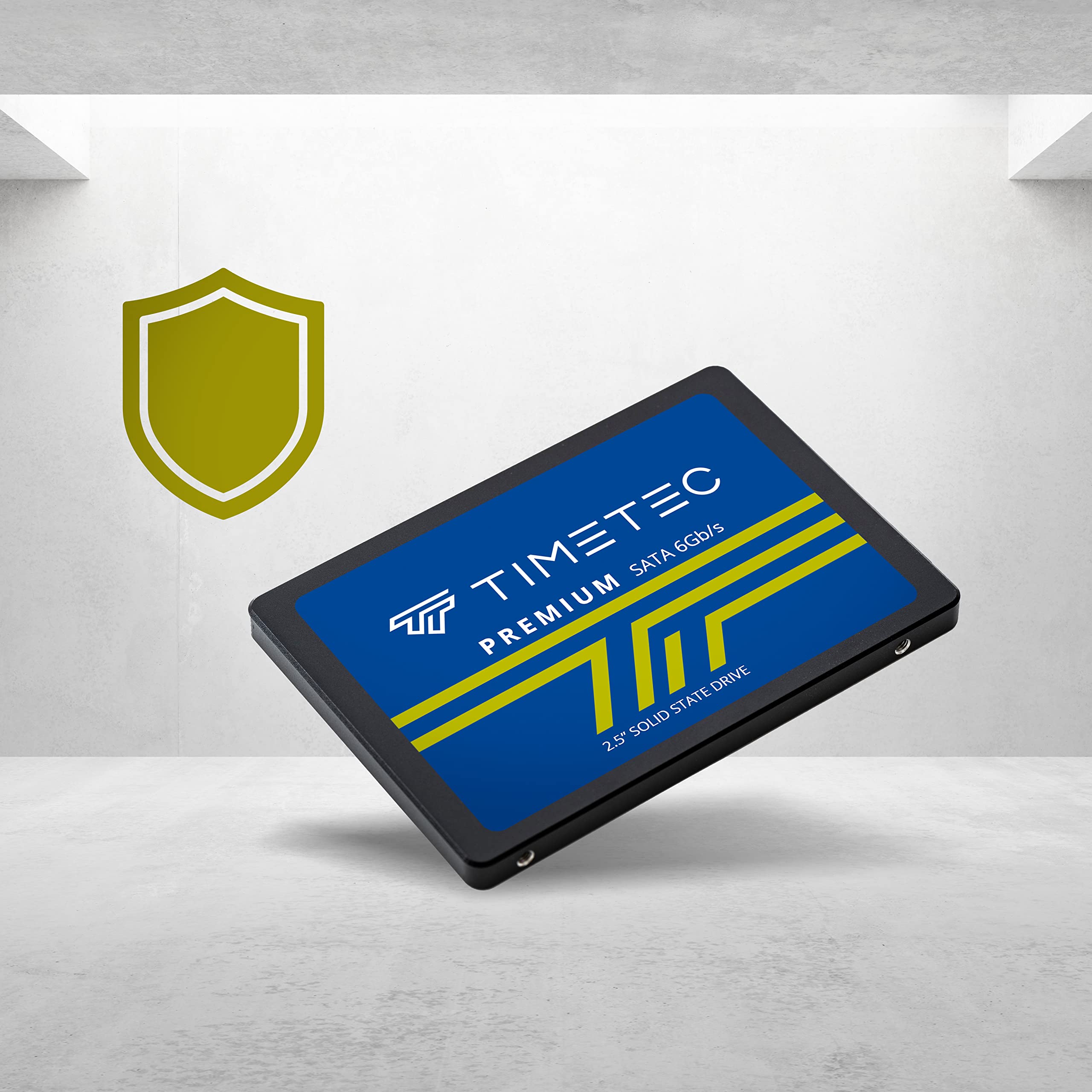 Timetec 256GB SSD 3D NAND QLC SATA III 6Gb/s 2.5 Inch 7mm (0.28") Read Speed Up to 530 MB/s SLC Cache Performance Boost Internal Solid State Drive for PC Computer Desktop and Laptop (256GB)