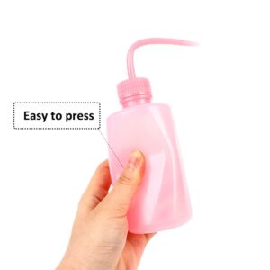 500ML 2PC Plastic Squeeze Bottle Safety Rinse Wash Watering Can Water Squirt Irrigation Tattoo for Medical Lab, Supplies, Black