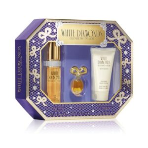 elizabeth taylor white diamonds women's perfume set, body lotion, eau de toilette & parfum replica, 3 piece set