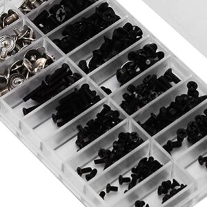 Alloy Steel Screws, 360Pcs Fasteners Multiple Sizes M2 M2.5 M3 Computer Screw Kit for Electronic Product Maintain