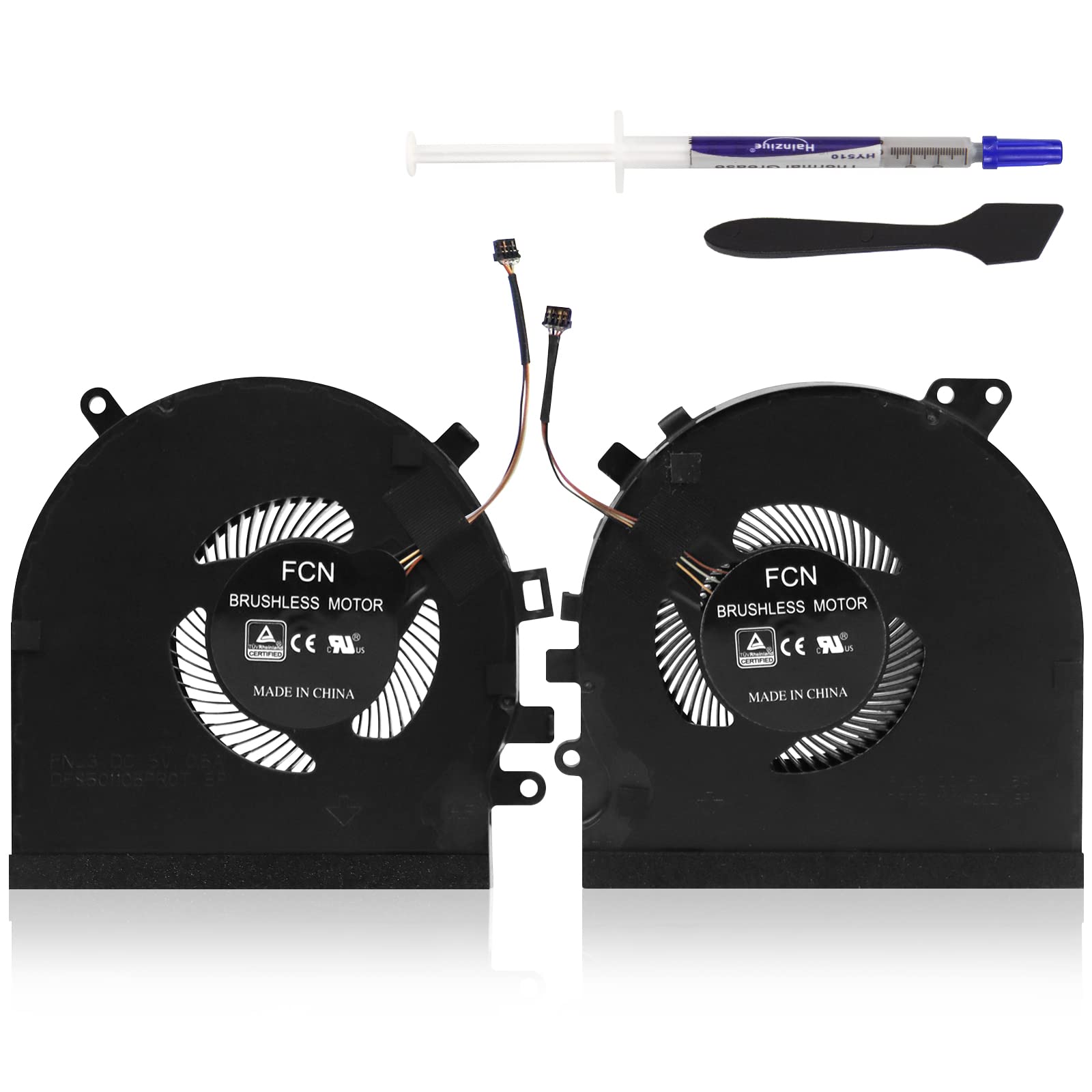 ARLBA CPU+GPU Cooling Fan New Replacement for Razer Spirit Blade 15 GTX1060 RZ09-027 RZ09-0270 RZ09-0300 RZ09-0328 RZ09-0369 RZ09-0369A/B RZ09-03009E97 RZ09-03287E72-R3U1 DFS501105PR0T DFS5K121142621