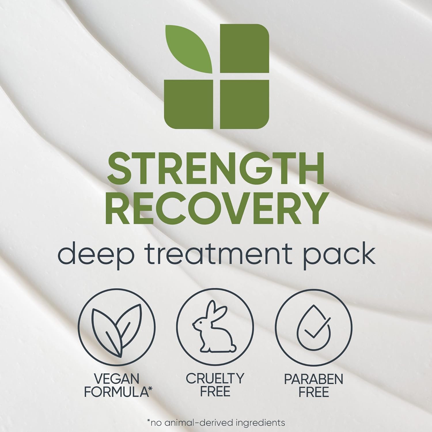 Biolage Strength Recovery Deep Treatment Pack | Moisturizing Hair Repair Mask | For Dry, Damaged Hair Types | Deep Conditioning | Cruelty-Free | Infused with Vegan Squalane | 3.4 Fl. Oz