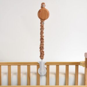 HLEEDUO Baby Mobile arm with Music Box Motor， Crib Mobile arm with mobiles Motor Spinner.28 Inch Wooden Crib Mobile arm for Crib Nursery Mobile arm. Nursery Mobile Attachment,Mobile arm for Crib