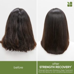 Biolage Strength Recovery Deep Treatment Pack | Moisturizing Hair Repair Mask | For Dry, Damaged Hair Types | Deep Conditioning | Cruelty-Free | Infused with Vegan Squalane | 3.4 Fl. Oz