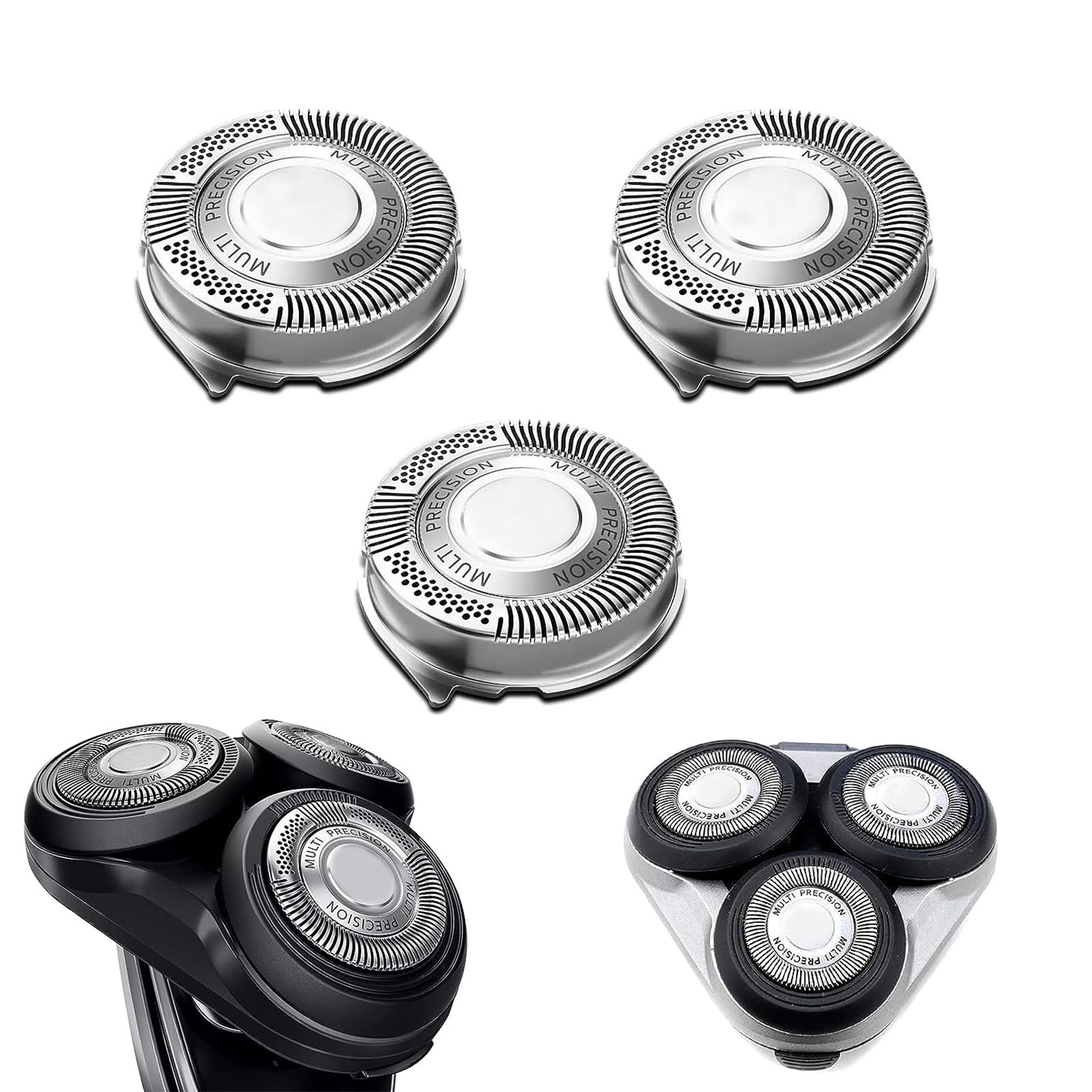 SH50/52 Replacement Heads for Philips Norelco Series 5000,Electric Shavers, Compatible with S5000,S5100,S5500 Series,3 Pack