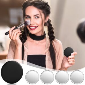 Blulu Compact Mirror Bulk Mini Portable Mirrors for Purse Round Small Makeup Pocket Mirror Makeup Glass Mirror Personal Mirror for Women Travel Daily Use, 2.76 Inch(Black,72 Pieces)