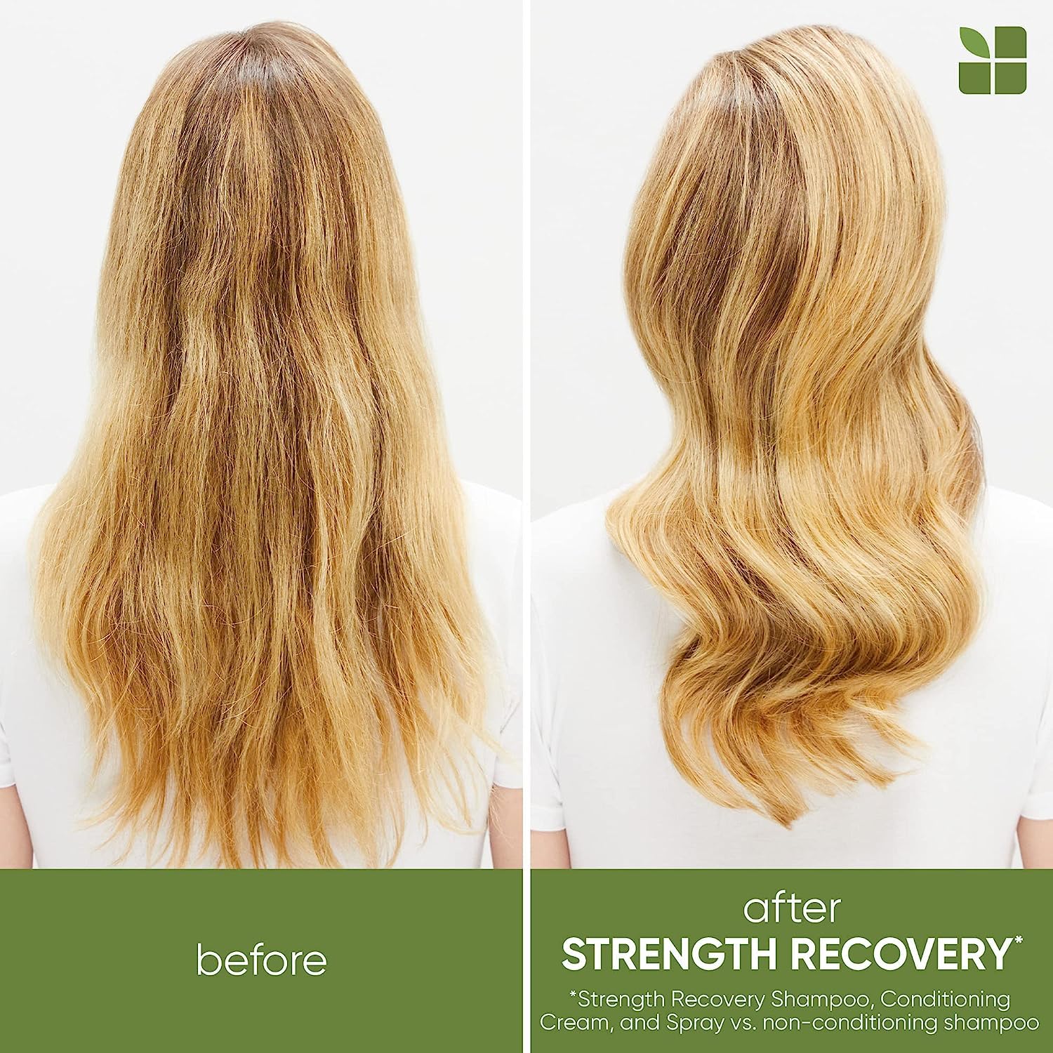 Biolage Strength Recovery Deep Treatment Pack | Moisturizing Hair Repair Mask | For Dry, Damaged Hair Types | Deep Conditioning | Cruelty-Free | Infused with Vegan Squalane | 3.4 Fl. Oz