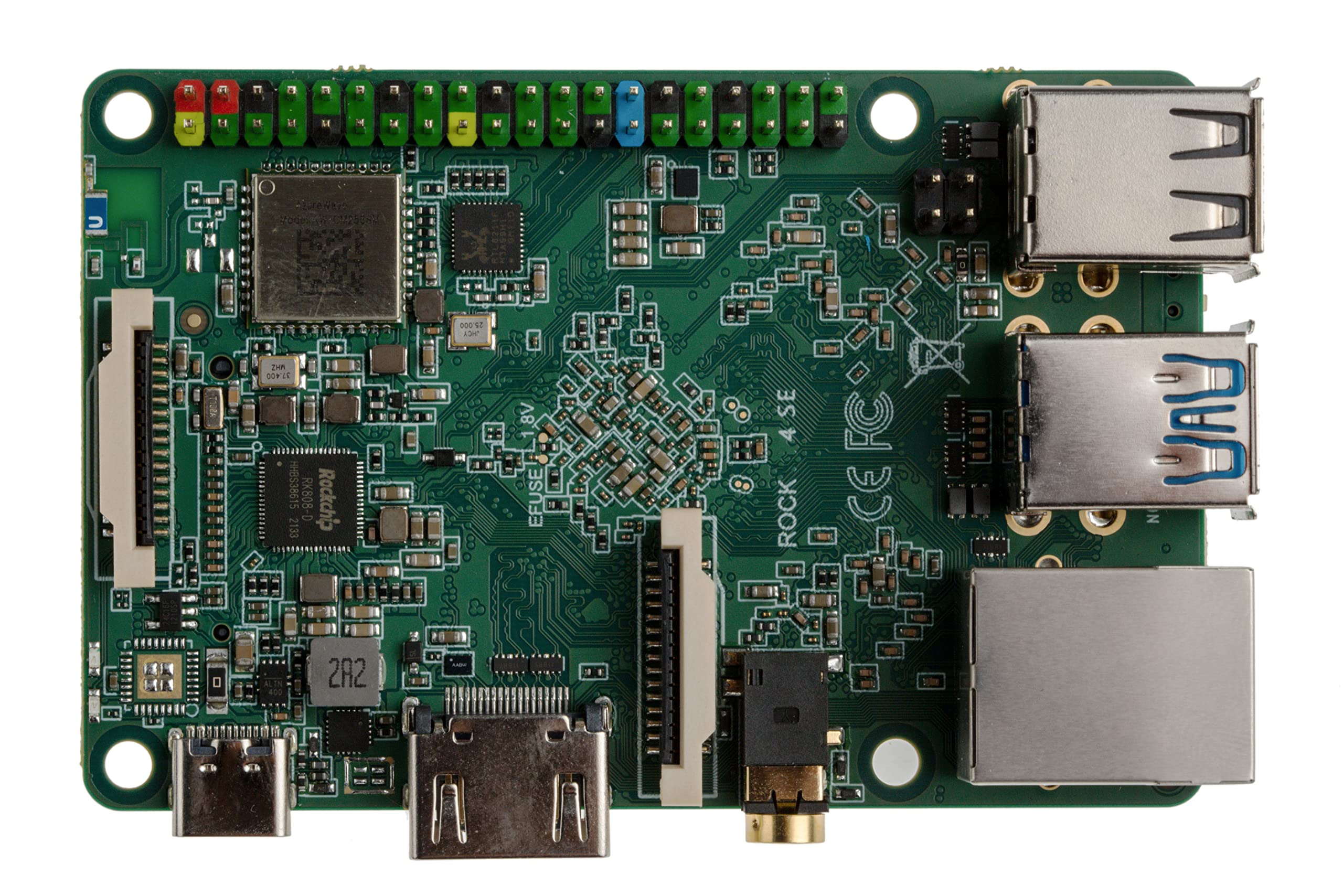 Rock Pi 4 SE Single Board Computer 4GB LPDDR4 RAM Rockchip RK3399-T ARM Cortex-A72 (NS8889316)