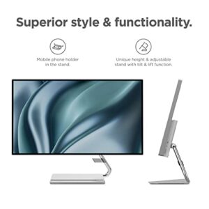 Lenovo - Q27h-20 Monitor - 27" QHD Display - 70 Hz Refresh Rate - Low Blue Light Certified, Grey