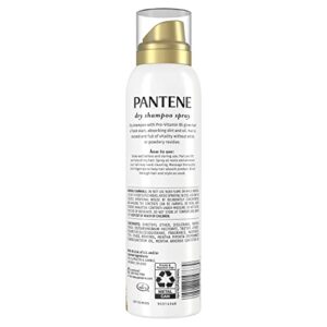 Pantene Pro-V Refresh Dry Shampoo Spray, Volumizing and Cleansing with Vitamin B5, for Fine, Thin and Color Treated Hair, 4.2 oz