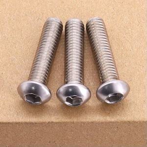 1/4"-20 x 3/4" Stainless Steel Button Head Socket Cap Screws with Hex Locknuts and Flat Washers, 304 Stainless Steel, Full Thread, Coarse Thread, 15 Sets