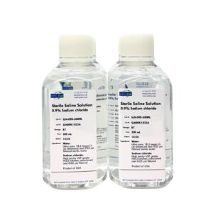 0.9% Normal Saline Solution - 0.22um Filtered and Sterile - Four Pack: 4x500mL Bottles (2000mL Total)