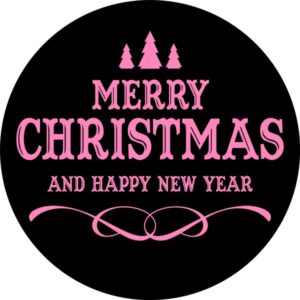 2'' 150pcs black merry christmas stickers labels adhesive decorative envelope seals stickers for cards envelopes boxes