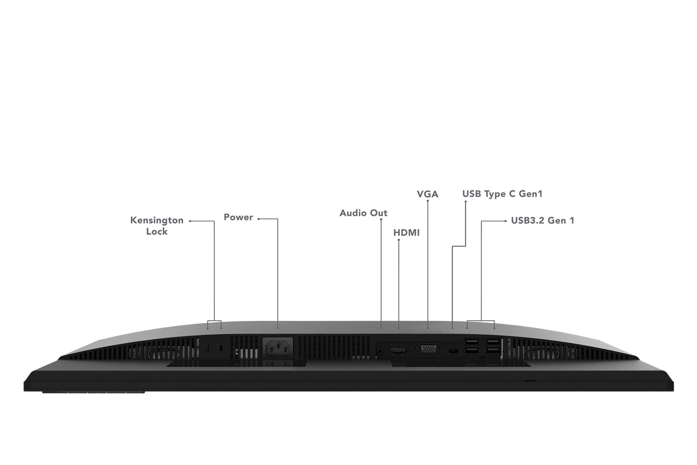 Lenovo L27m-30-2022 - Everyday Monitor - 27 Inch FHD - 75 Hz - AMD FreeSync - Low Blue Light Certified - Tilt Stand - Integrated Speakers - HMDI & VGA & USB-C,Grey