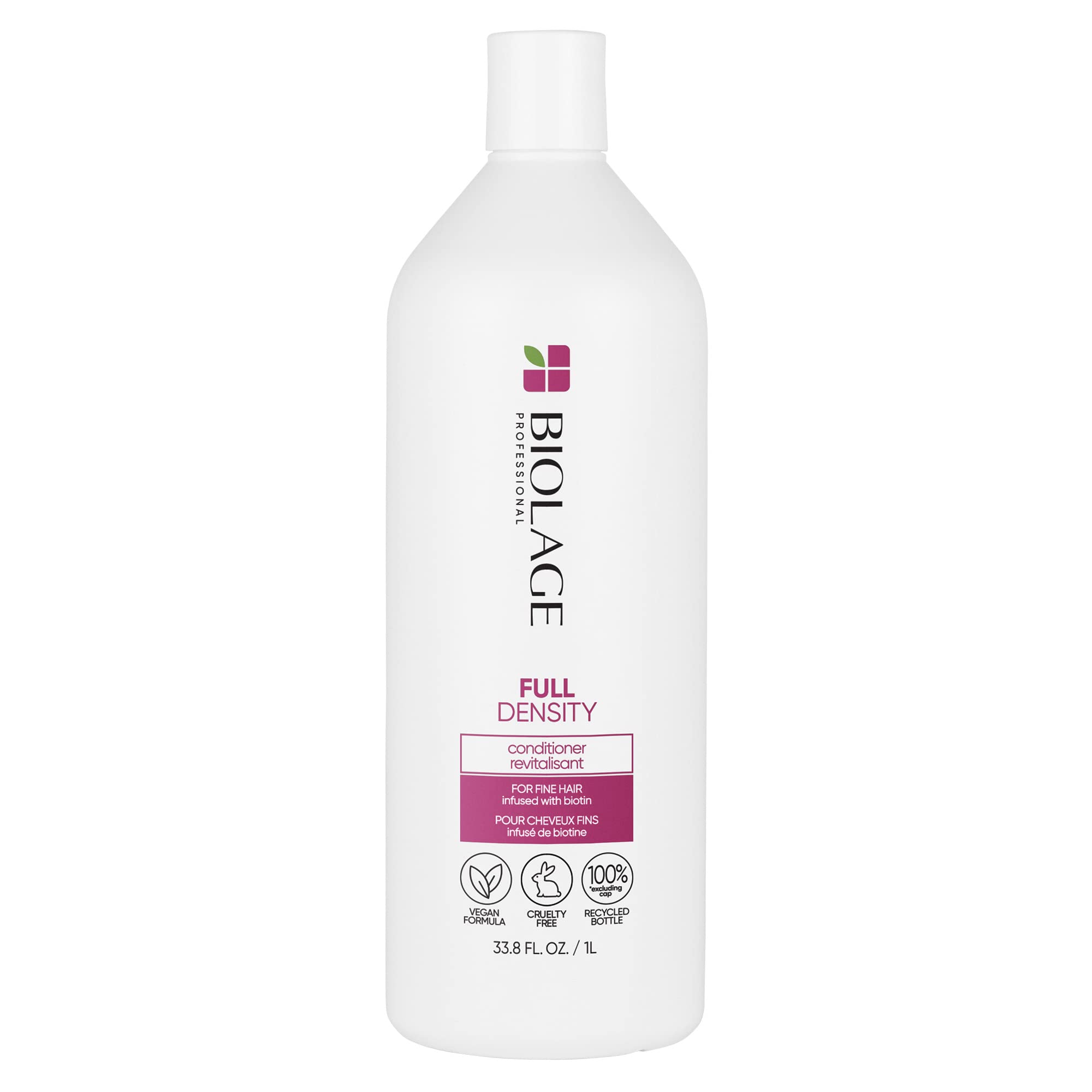 Biolage Full Density Thickening Conditioner | Moisturizes & Adds Fullness | With Biotin | For Thin & Fine Hair Types | Vegan | Cruelty-Free | 33.8 Fl. Oz