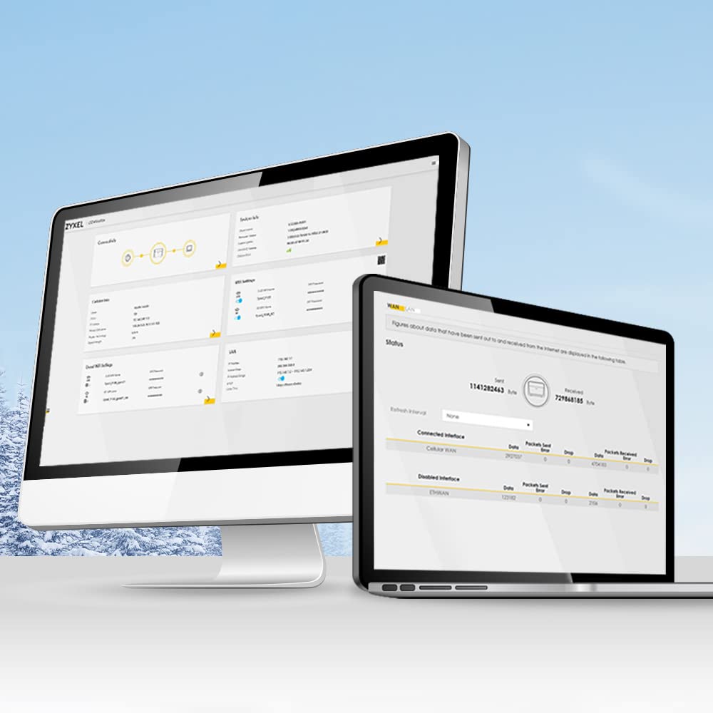 Zyxel 4G LTE-A Cat.6 Router with PoE | Nebula Cloud Management | LTE7461N |Outdoor Design for Reliable Connection | Heavy Duty IP68 Enclsoure | 300Mbps | Remote Management | Easy Installation