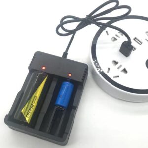 3.7V Lithium Battery Charger Dual Slot Smart USB Charger 26650 21700 Charger 18650 Charger