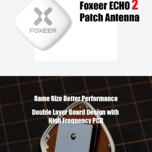 Foxeer Echo 2 9dBi High Gain 5.8G RHCP Directional Patch Antenna for FPV Goggle FPV Racing (SMA)