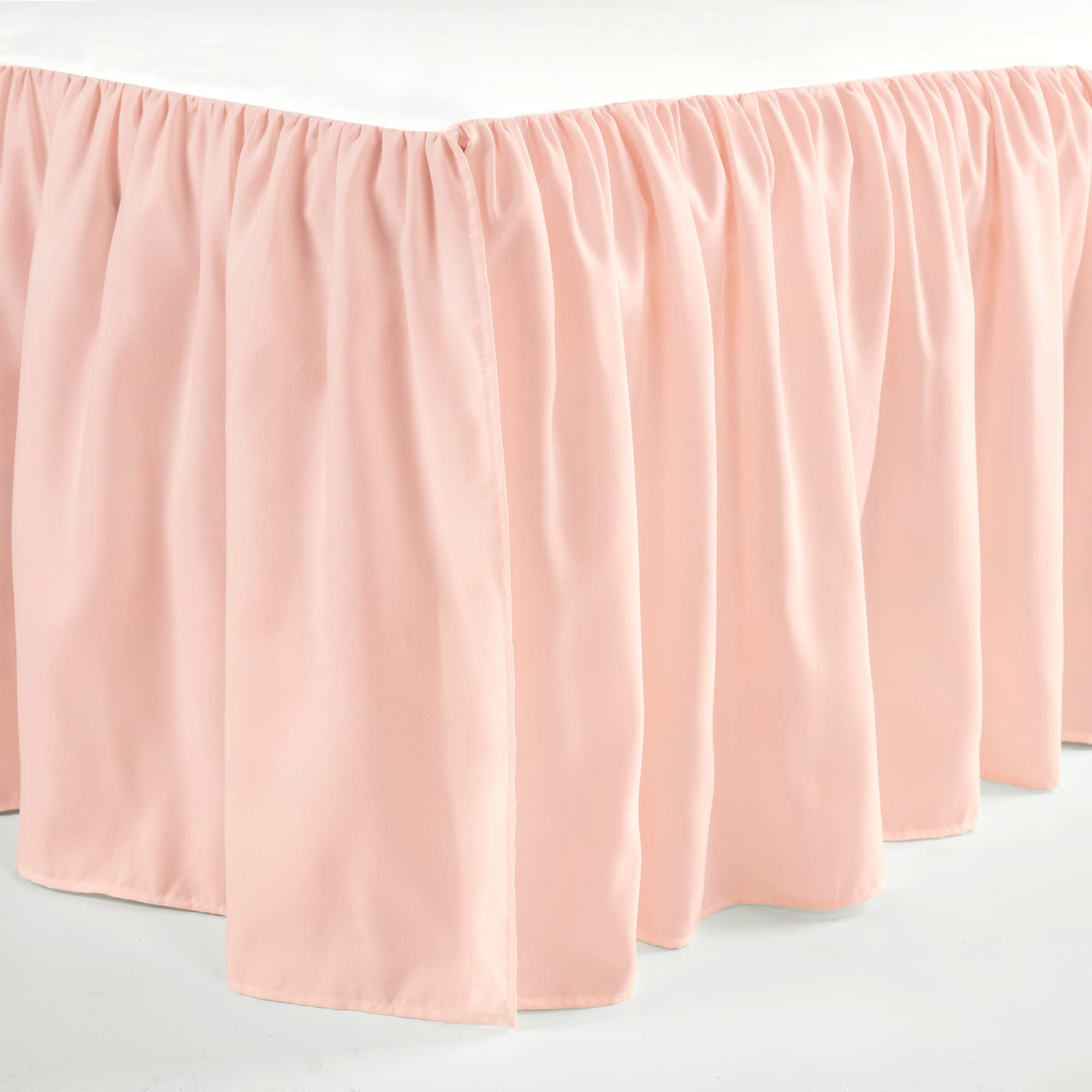 Lush Decor Ruffle Crib Skirt, 16" Drop, Pink