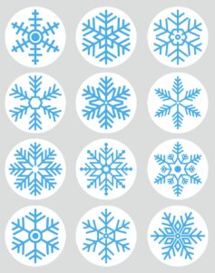 1.5 inch 204 pcs merry christmas stickers labels adhesive decorative envelope seals stickers for snowflakes decoration cards envelopes boxes