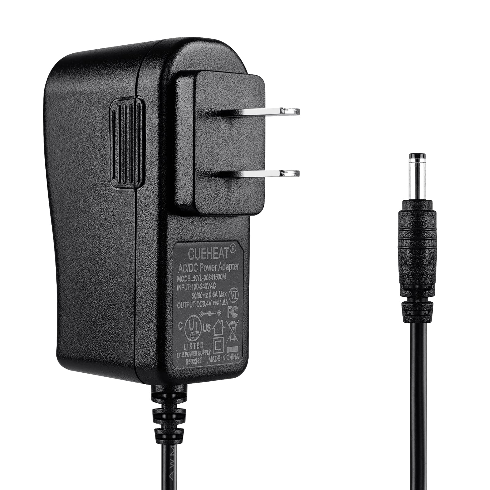 8.4V 1.5A DC Power Adapter - AC 100-240V 50/60Hz to DC 8.4V 1.5A Power Adapter, with 57 Inches Charging Cable, for 2200mAh/3000mAh Li-ion Battery (US Standard Single Charger)