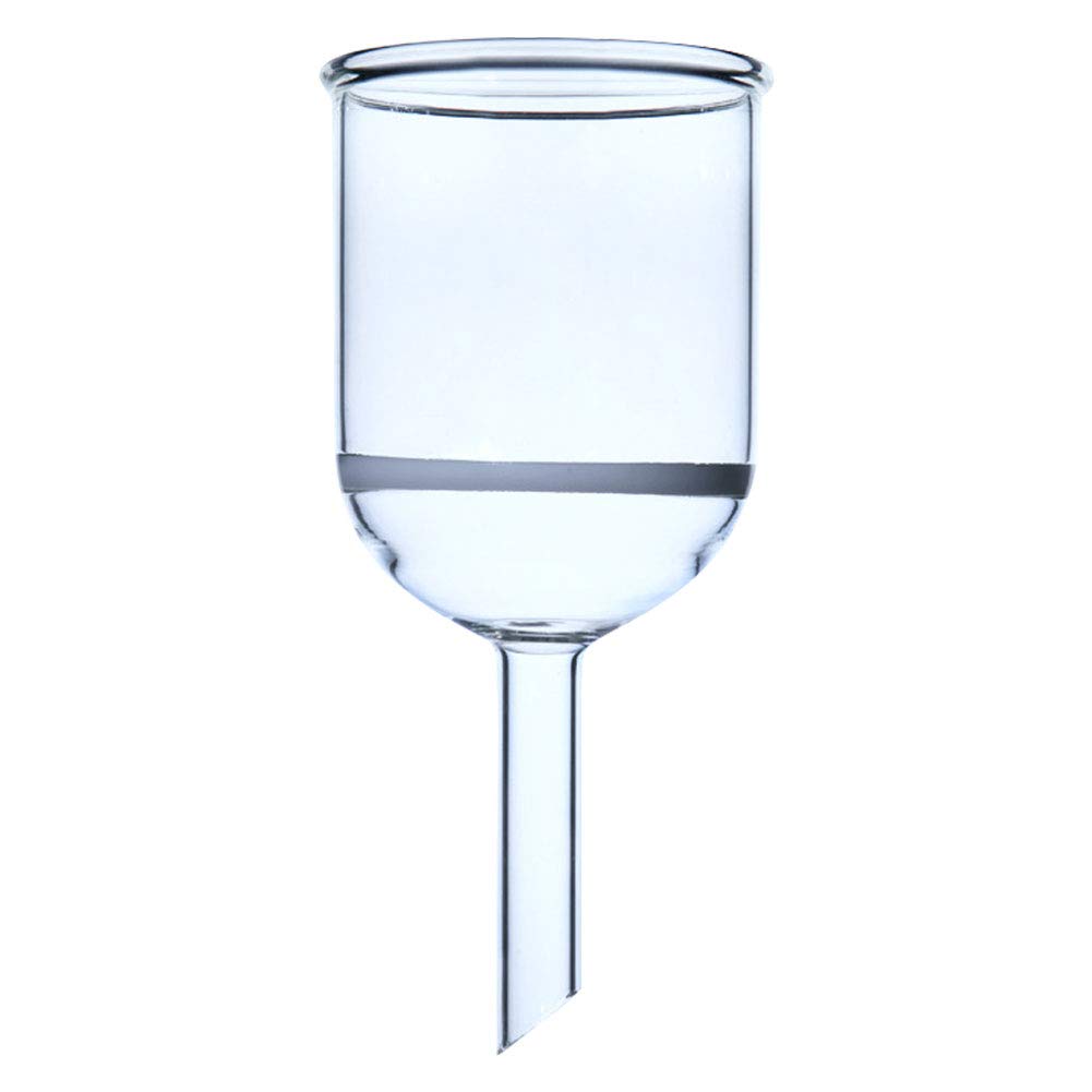 ADAMAS-BETA Glass Buchner Filter Funnel with Fine Frit (G3), Filtering Buchner Funnel, Borosilicate Glass, 500ml