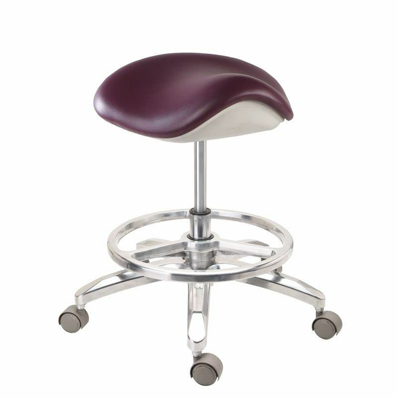 DOC.ROYAL Luxury PU Dental Mobile Saddle Chair DRS' Doctor Stool Surgery Height Adjustable